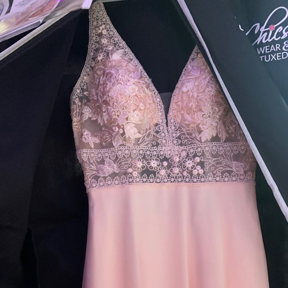 Prom Dress-size 0- Light Pink